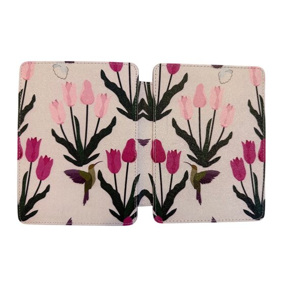 Kindle 6.8 Floral Print Faux Leather E-Reader Cover stand & Elastic Strap - Picture 5 of 5